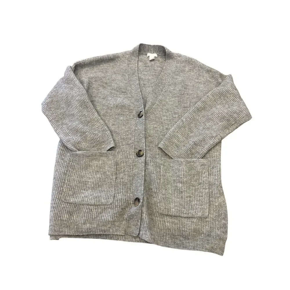 H&M angora like cozy oversized cardigan size small - Picture 1 of 8